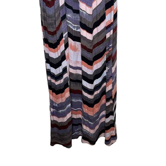 Anthropologie Maeve Women's  Maxi Dress Chevron Striped Lined Knit StretchXS - Picture 5 of 12
